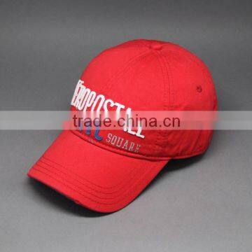 CHEAP CUSTOM BRUSHED COTTON APPLIQUE SPORTS CAP