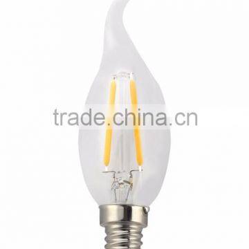 UL Listed Dimmable E12 2W 4W 6W C35 Candle LED Filament Bulb photo-5