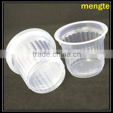 novelty stripe plastic jelly cup