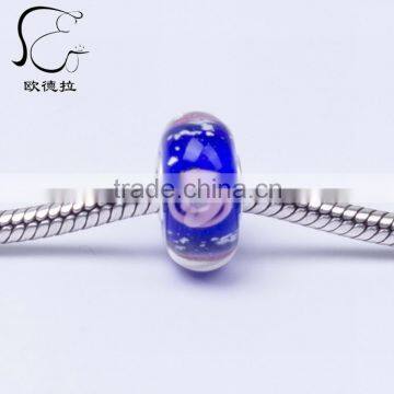China Jewelry Wholesale Blue Murano Glass Beads Bracelet photo-2