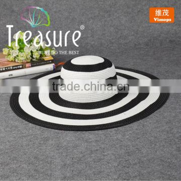 Wholesale hot selling summer beach big brim fashion straw hat summer hat