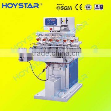 Six Color Ink Tray System Pad Printer With Conveyer