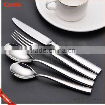 stainless steel 304 material dishwasher safe cutlery gold-plated flatware set