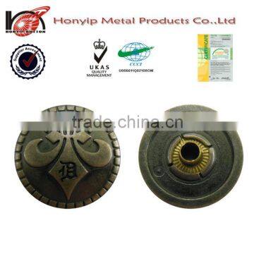 15mm Alloy Button Snaps for Leather ,press Snap Button, Alloy Buttons for Jackets