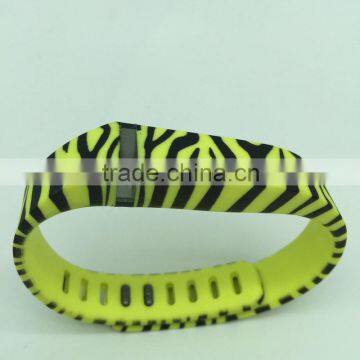 Tiger Patterns Replacement Wristband With Metal Clasp for Fitbit Flex