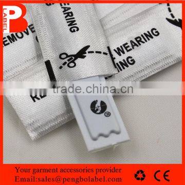 UHF ISO18000-6c(GEN2) Smooth surface RFID clothes care label for supermarket