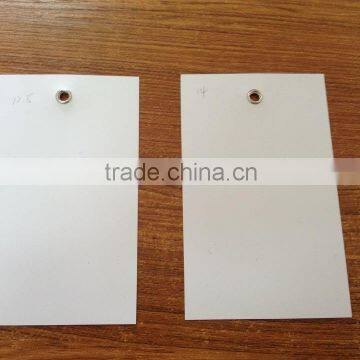 Matt PVC sheet for TAG with 8mm hole, white