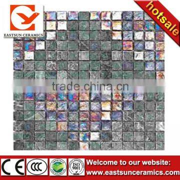 30x30 12x12 grey mixed marble mosaic