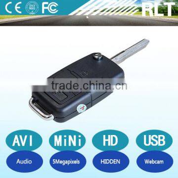 HD 5 megapixels 1280*960 30fps AVI USB interface high capacity lithium battery car key PC webcam function 818 car key hidden cam