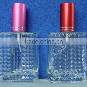 100ML Rectangle transparent perfume screw bottle