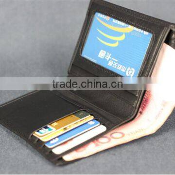 Short Wallet With Weatern Style,Two Folded Of Genuine Leather Wallet,Soft Leather