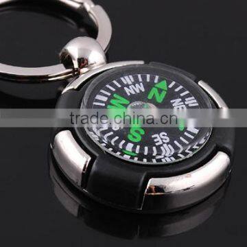 Cheap promotion products Business gifts compass keychain