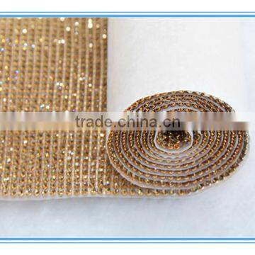 hotfix glass rhinestone mesh,crystal rhinestone sheet trimming