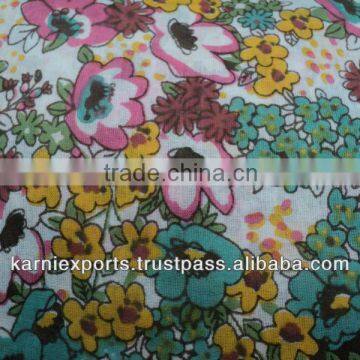 Jaipur,s Sanganeri printed Cotton Voile Fabrics