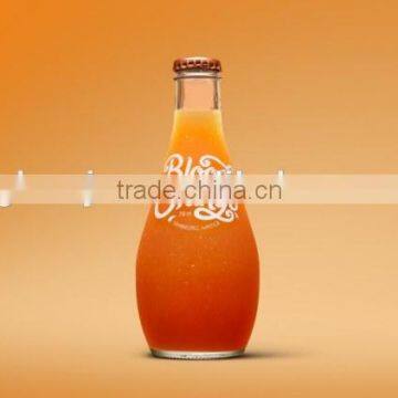 8oz round glass beverage apple vinegar bottles