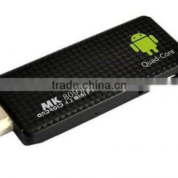 2013 New TV BOX MK809 III Rockchip RK3188 3188 Quad Core Cortex A9 MK809III MINI Androind 4.2 PC TV Stick 2GB RAM 8GB ROM 1.8GHz