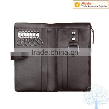 Factory price cow leather card holder wallet