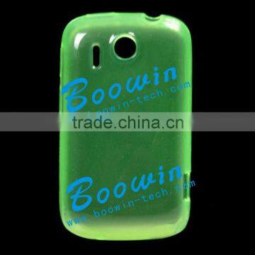 green Soft TPU Gel Crystal Jelly Case Cover For HTC Explorer Pico A310E