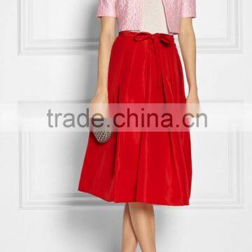 2015 Spring/summer Ladies Short Sleeve Pink Jacquard Jacket SYA15057 photo-4