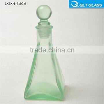 Frence square turriform colored 30ml glass perfume bottle fragrance bottle