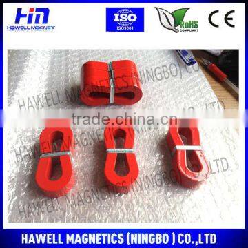 Educational U shape magnets for school made of AlNiCo with red painting