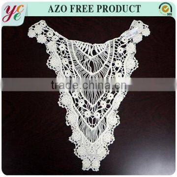 Made in China off white cotton crochet collar