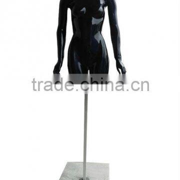 Half-body black display mannequins