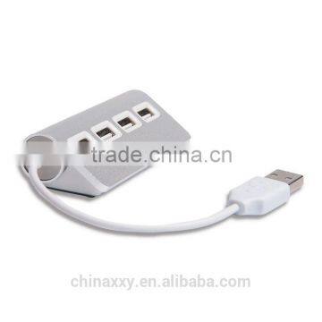 High speed silvery plug&play 4 ports usb 2.0 hub