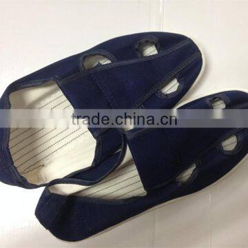 high quality 4 holes white PVC ESD shoes