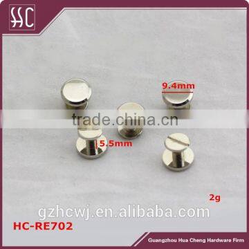 manufacture brass blind rivet for leather bag fitting