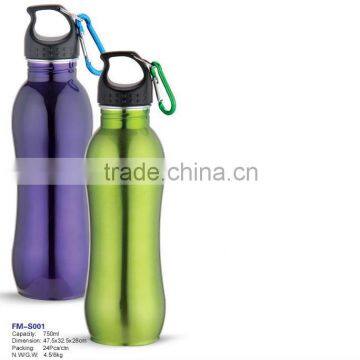 750ml new style stainless steel sports bottles