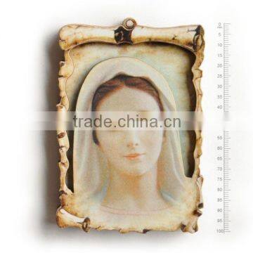 pure mary icons wooden fridge magnet