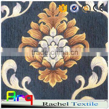 Classic pattern lurex Chenille jacquard wholesale fabric for Russian style curtain, sofa cover, cushions