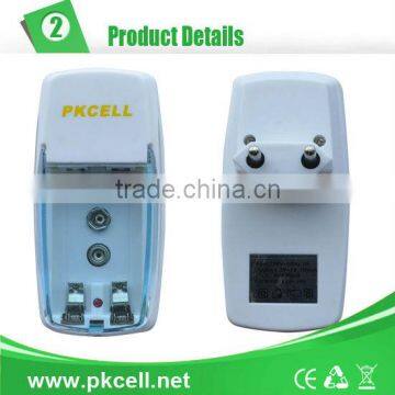 PKCELL 8123 standard battery Charger 2 slot LED indicator