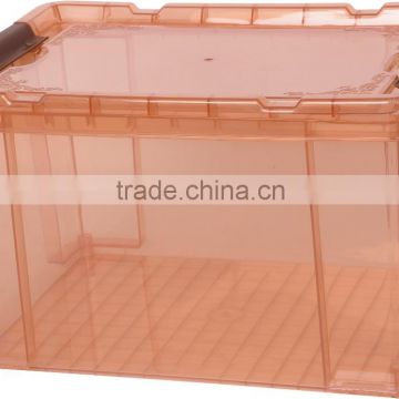 See-Through Plastic Containers Storage Box with Latching Lid