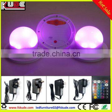 RGB full color IR remote control SMD5050 Led light bulb furniture base light in waterproof