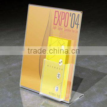 Brochure/ paper / clear arylic cardboard holder or stand