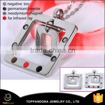 China manufacturer best selling health jewelry 361L stainless steel scalar bio energy health pendant                        
                                                Quality Choice