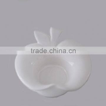 Home Decoration Porcelain White Ceramic Apple