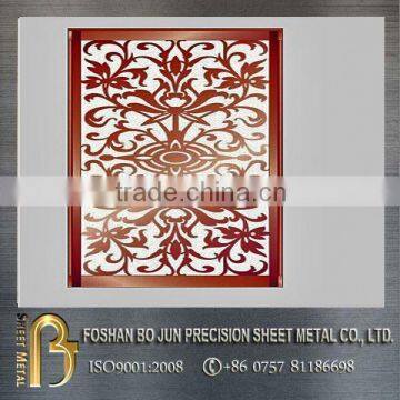 manufacturing custom powder coating decorative screen panel , laser cutting metal screen made in china