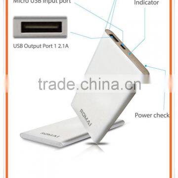 ROMAI 2015 Credit Card Size Power Bank /credit Card Power Bank With High Quality photo-3