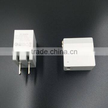Qualcomm Certified Quick Charge 2.0 5V 2.4A 9V 2.0A 12V 1.8Aou Tput USB Travel Charger With Foldable US Plug