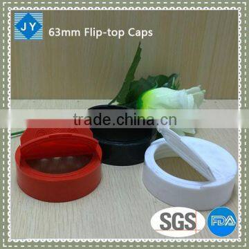63mm flip top caps for plastic jars