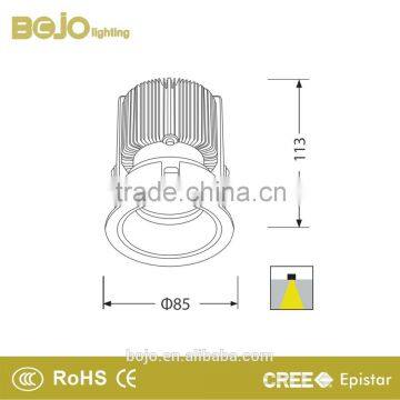 6w 9w 13w Led Spot Light With Black Anti-glare Inner Ring