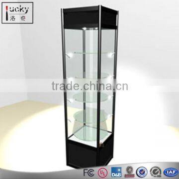 Clear glass/plexiglass shoes /jewelry display cabinet with exhibition showcase