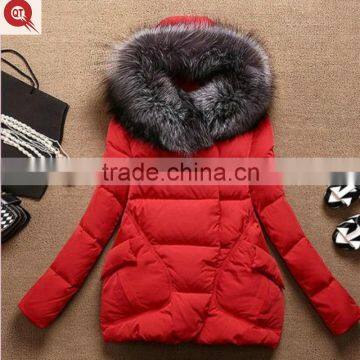 latest design stylish high quality hoodie women's duck down jacket 2016