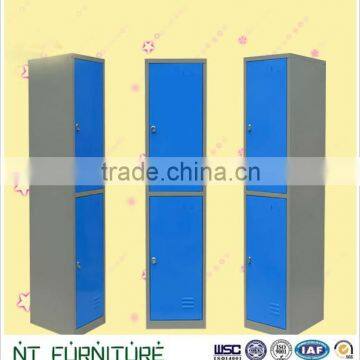 2 door locker/clothes cabinet/ steel double door locker