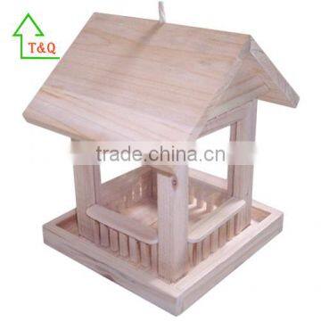 Top-Selling Natural Hanging Pine Wood Smart Wild Bird Feeder