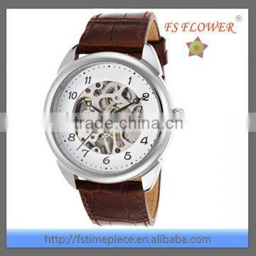 Classic Watch Cheap Price Chinese Movement Transparent Caseback Mechanical Automatic Watch Man