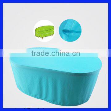 Domestic leisure oval tables set cover